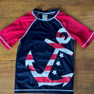 Gymboree Nautical Kids Swim Shirt - Red and Blue